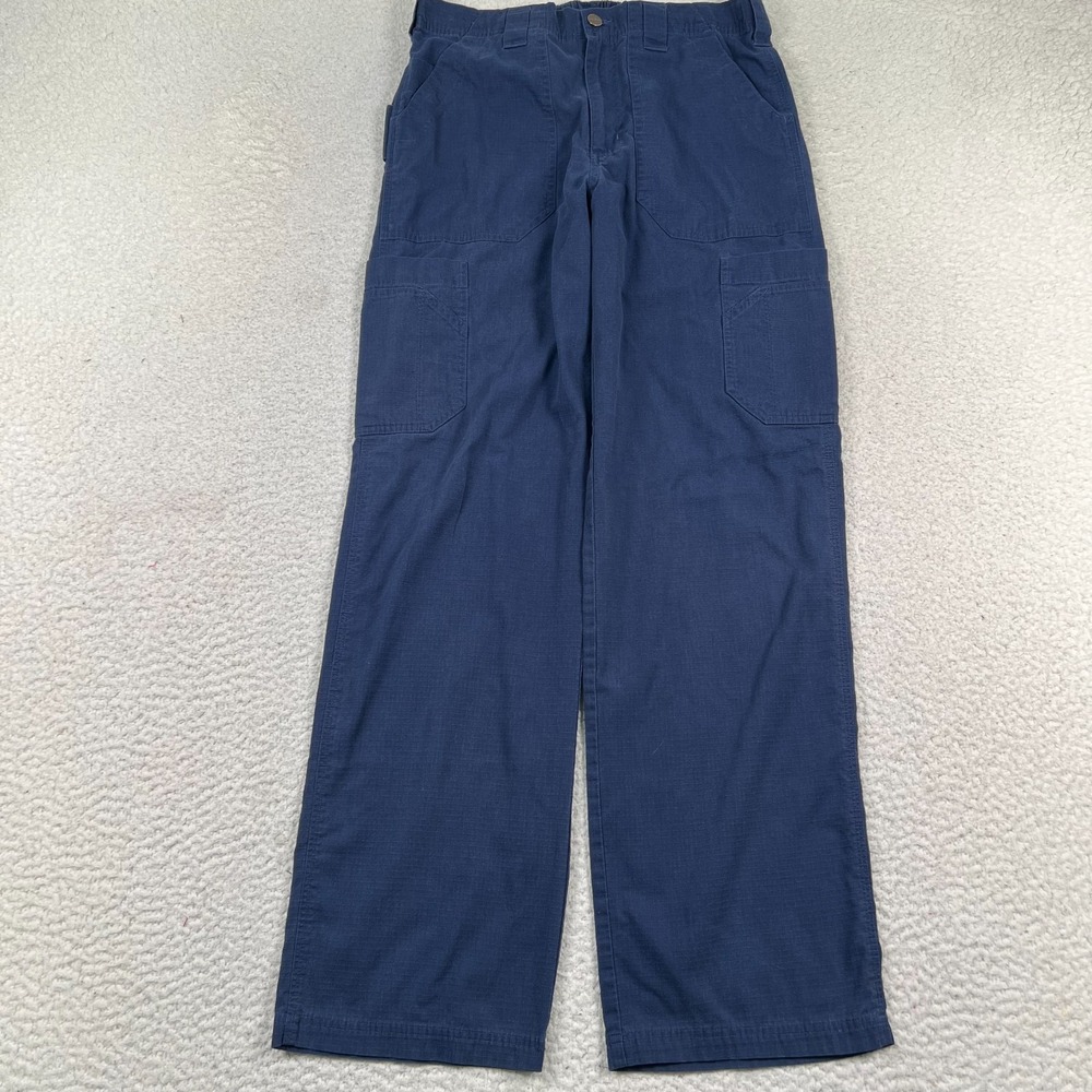 Carhartt Pants Women's Small Tall Cargo Utility Ripstop Workwear‎ Navy